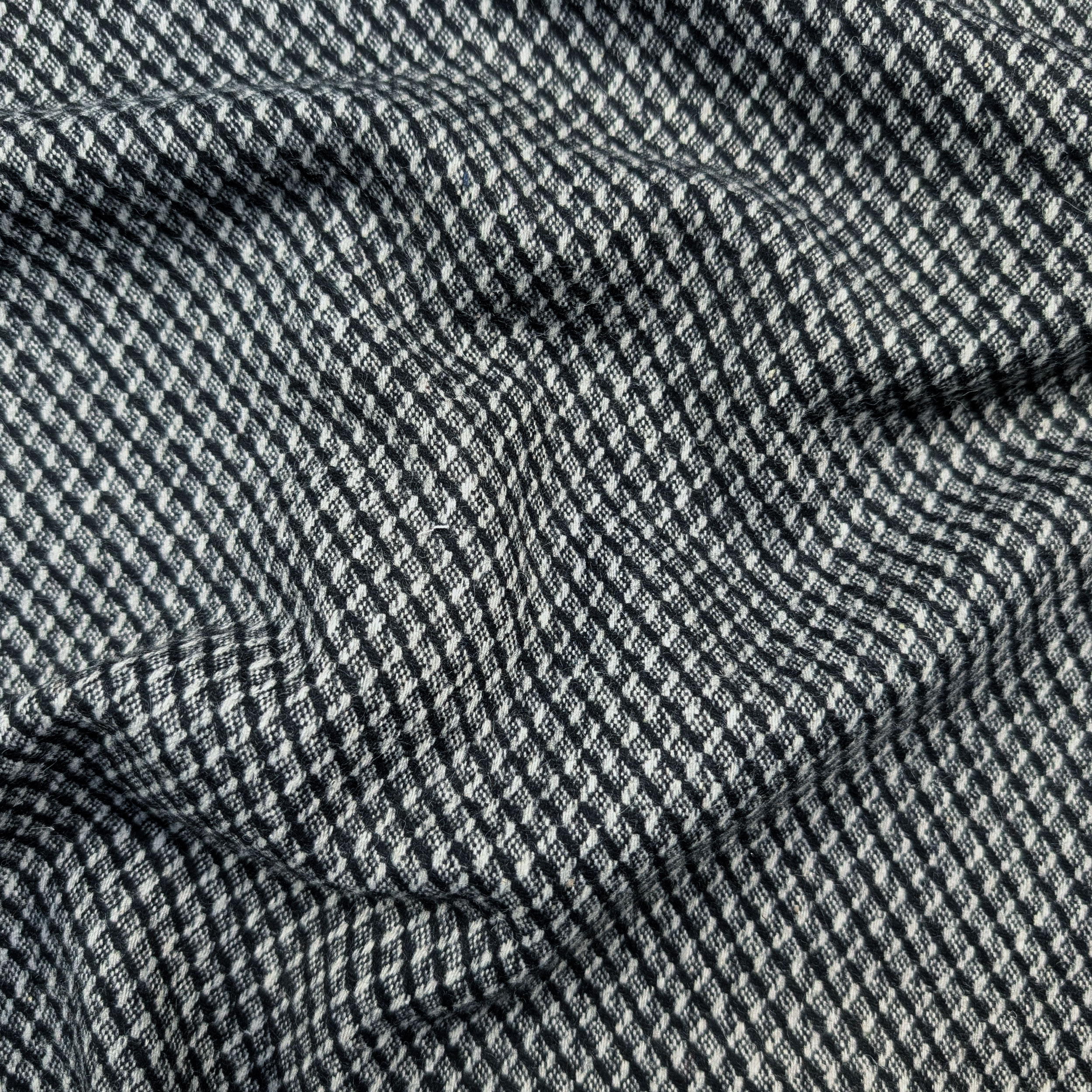 Cappotto Misto Lana Fantasia in Bianco e Nero Image