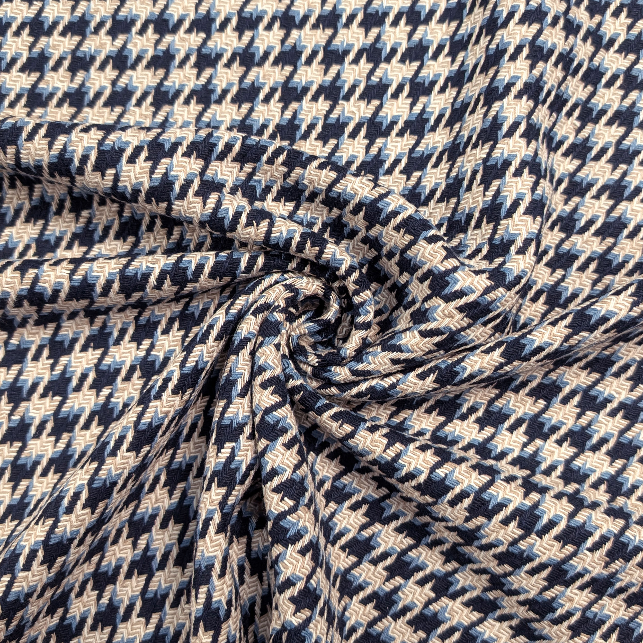 Tweed Jacquard Cotone Pied de Poule  Image