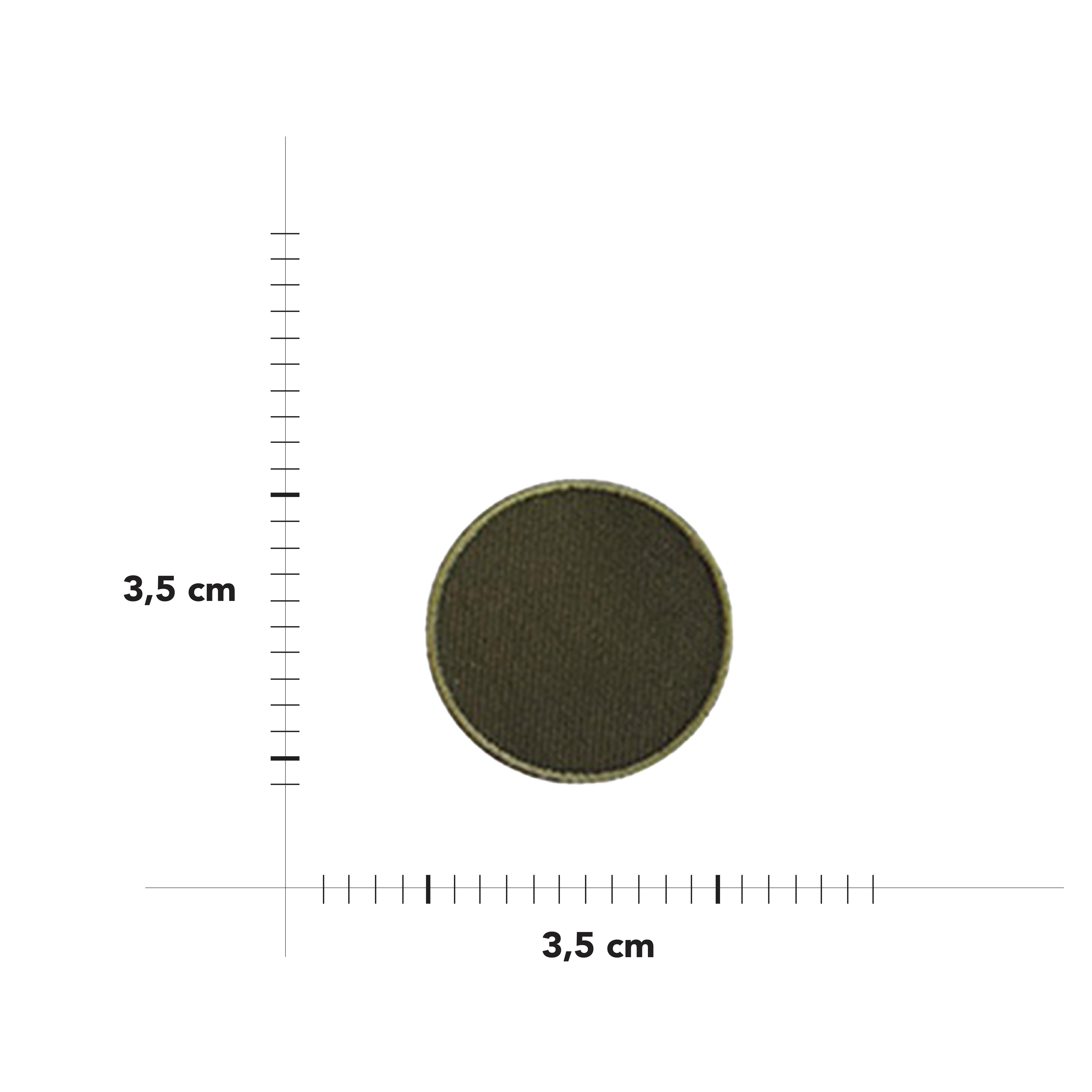 Applicazione Termoadesiva Tonda Militare Image