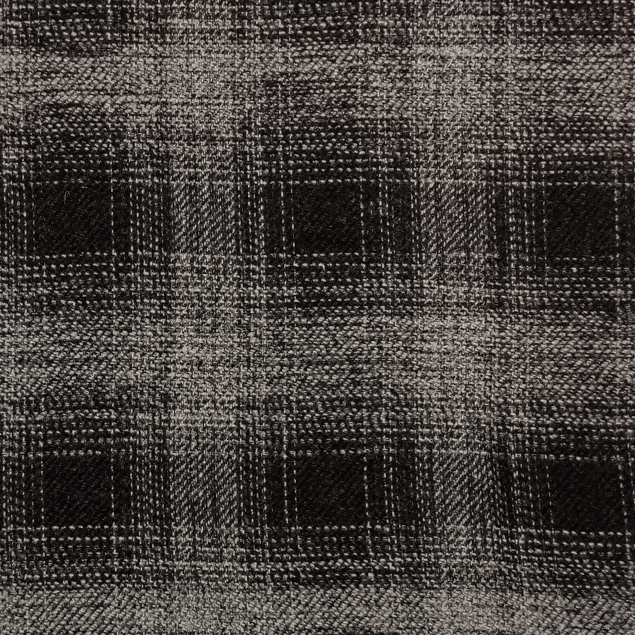  Cappotto Quadri Effetto Sfumato Grigio e Nero