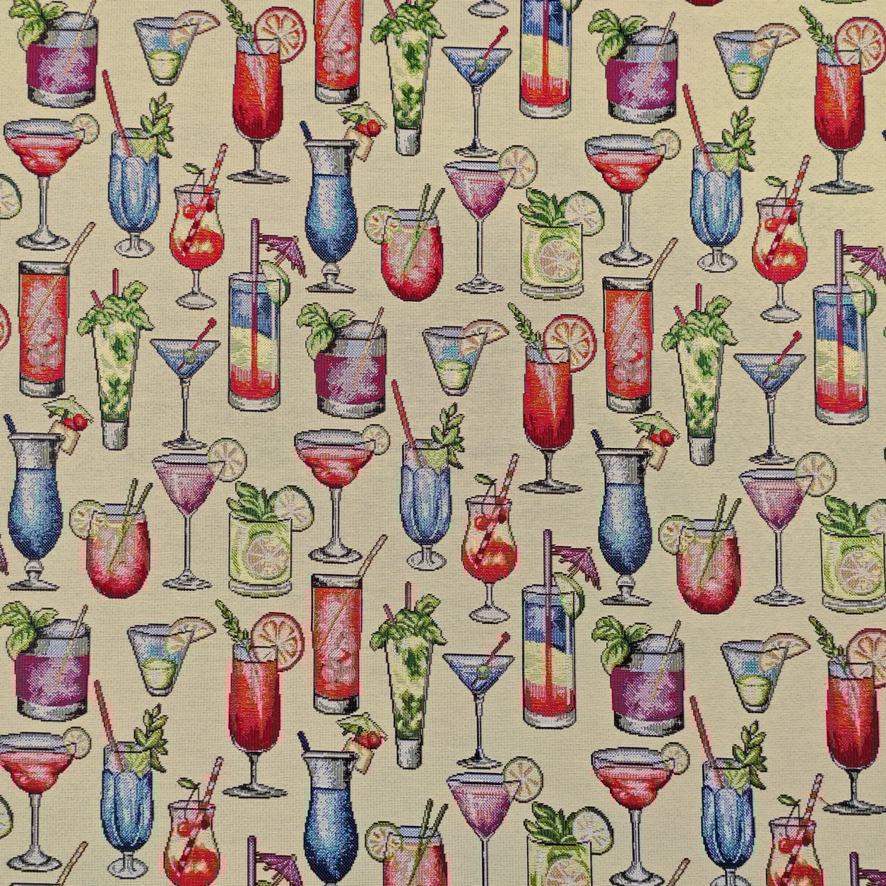 Tessuto Jacquard Fantasia Bicchieri da Cocktail