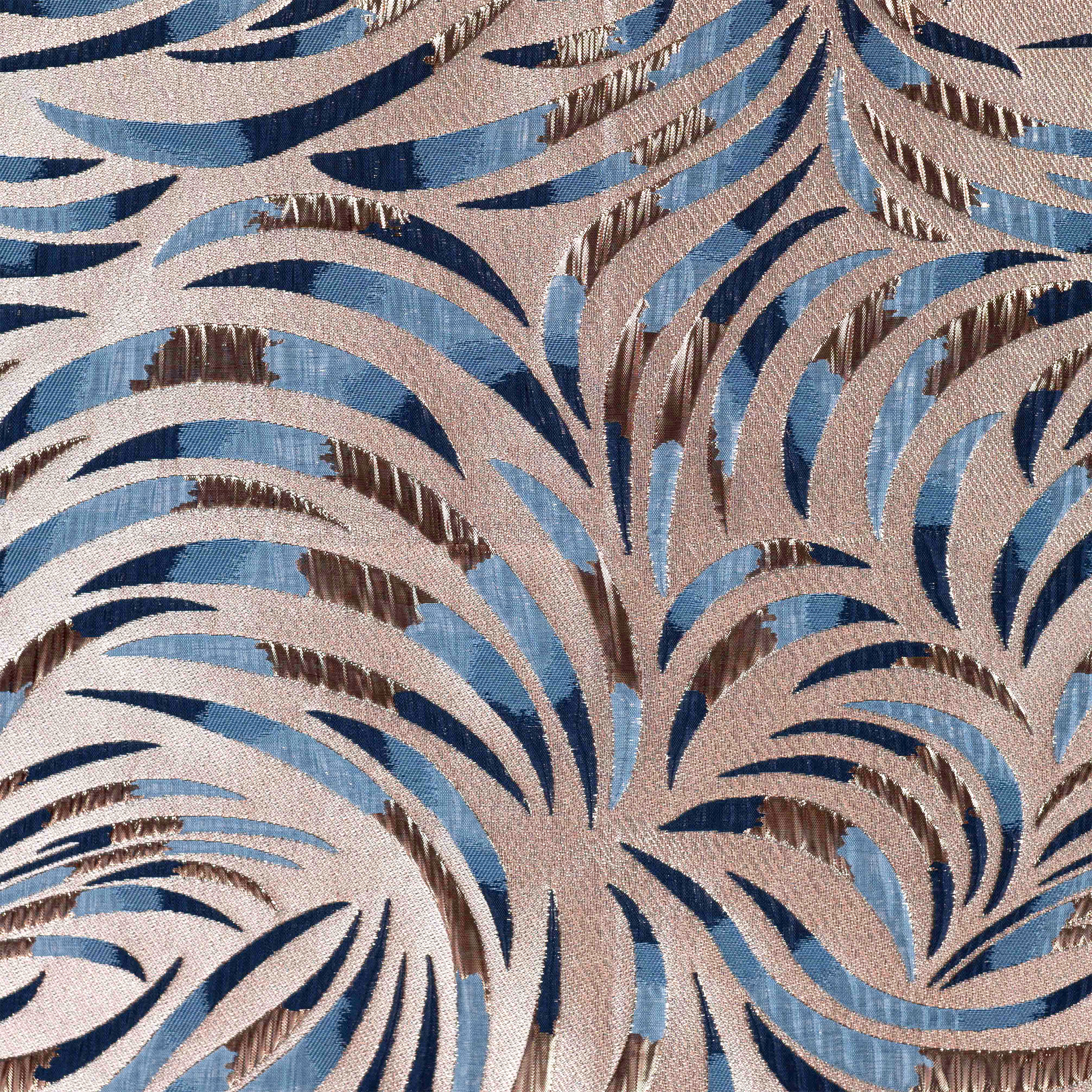 Jacquard Fantasia Astratta Denim Lurex Rosa Image