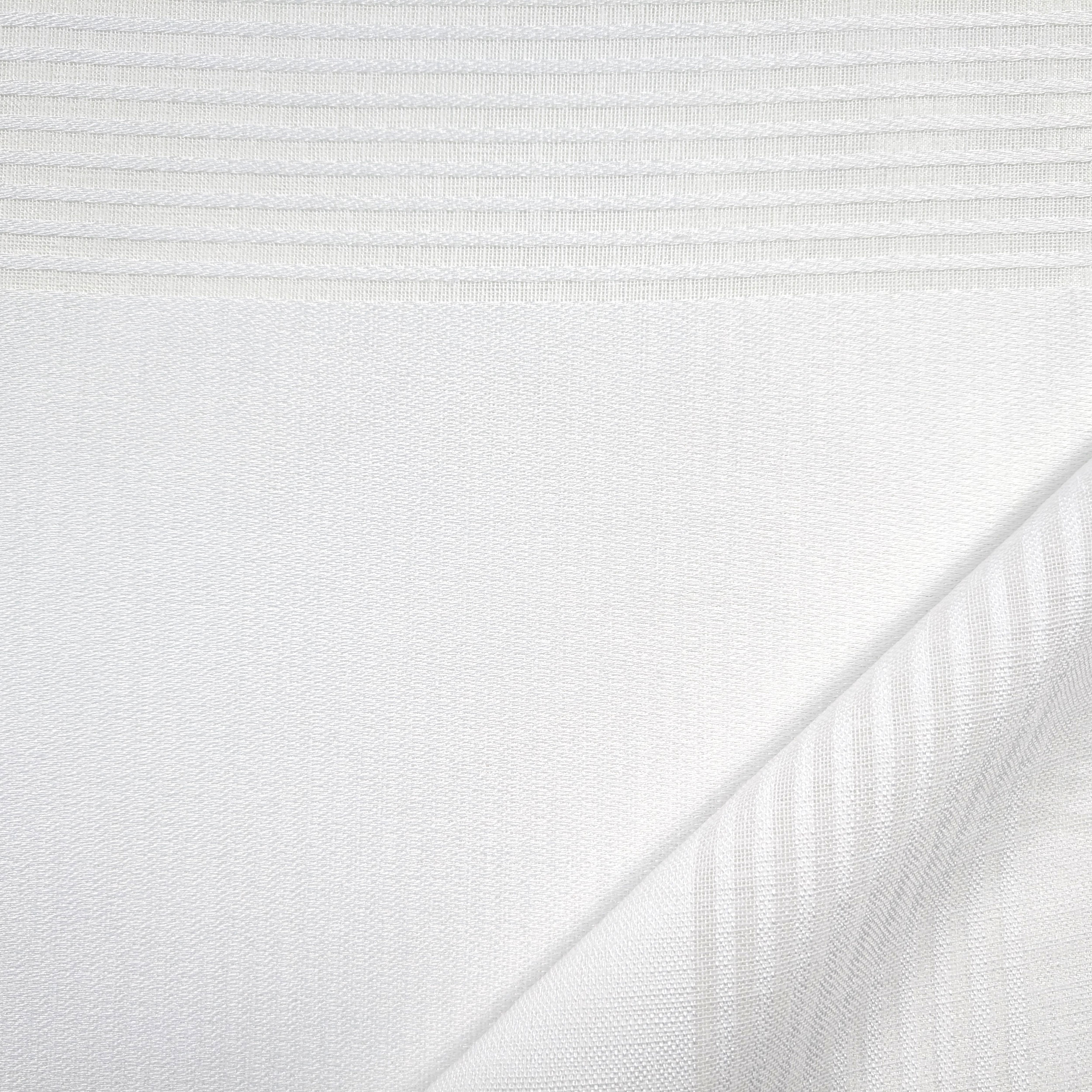 Tessuto Tenda Mille Righe Bianco Image