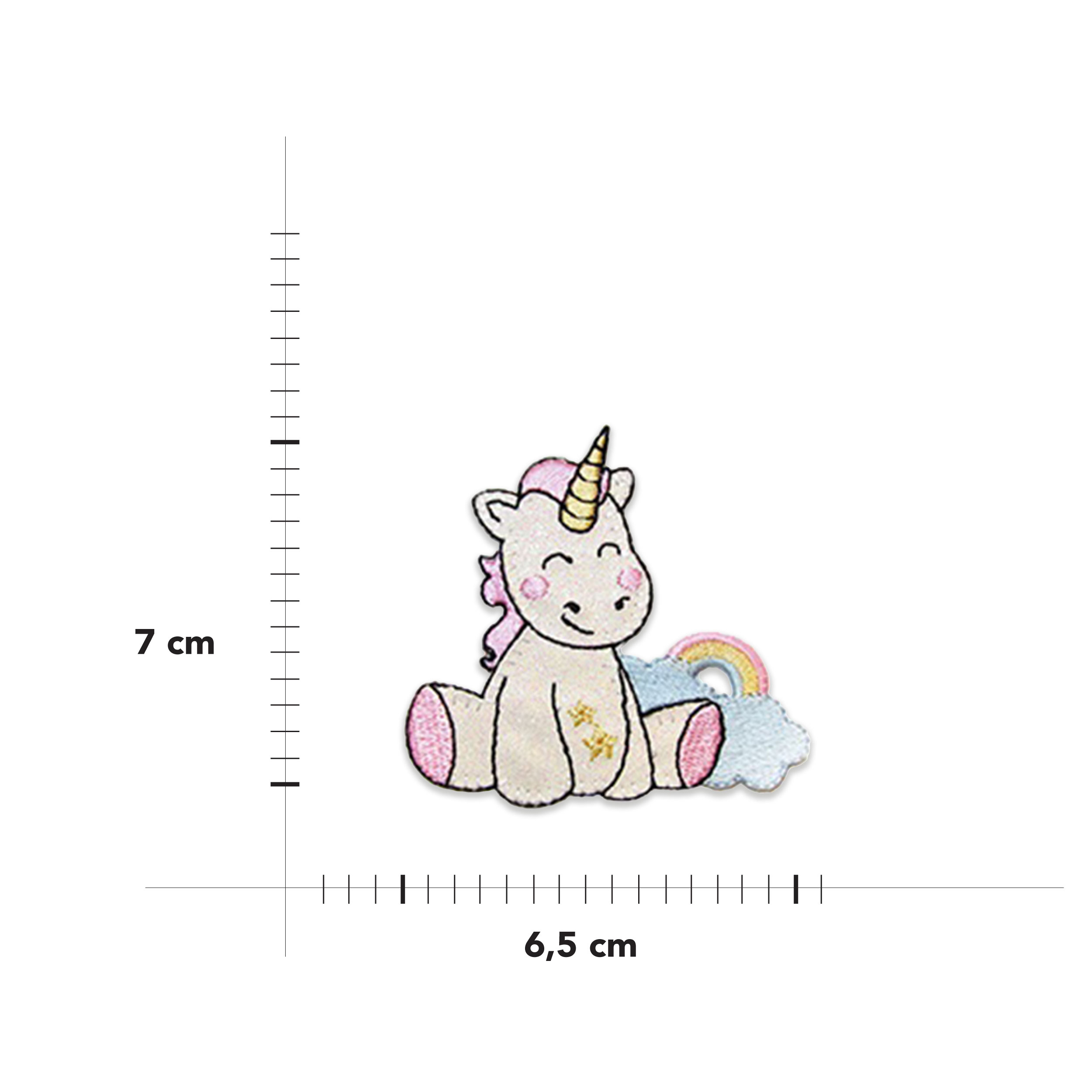 Applicazione Termoadesiva Unicorno e Arcobaleno Image
