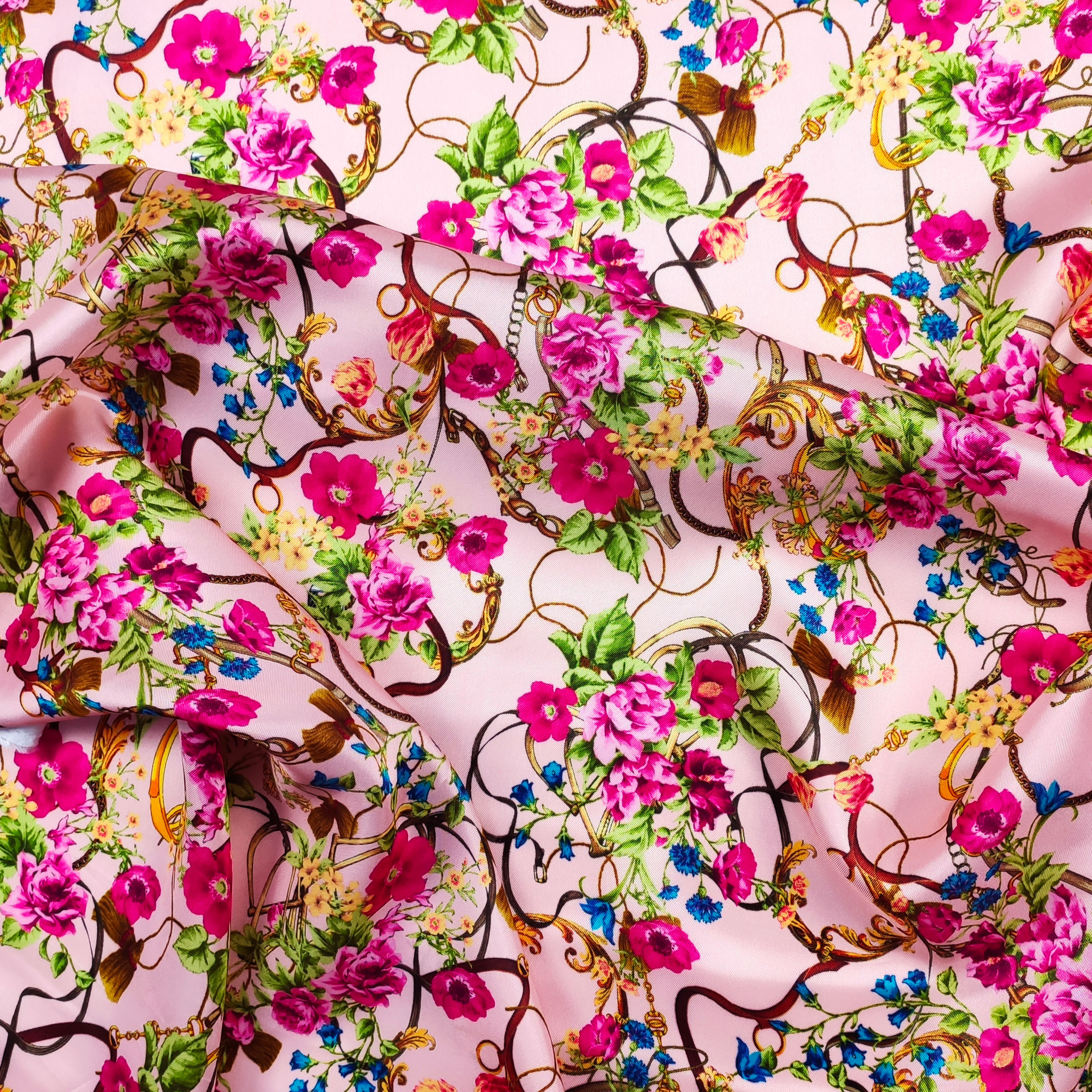 spilla fiori di seta alta moda