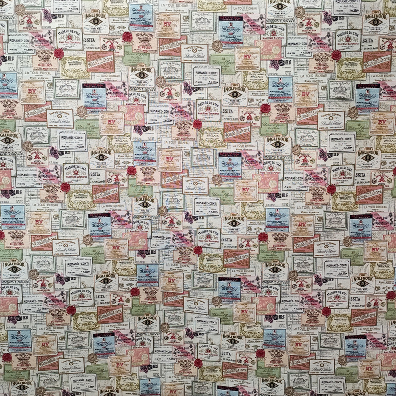 Ritaglio Tessuto Gobelin per Arredo con Etichette 50x140 cm