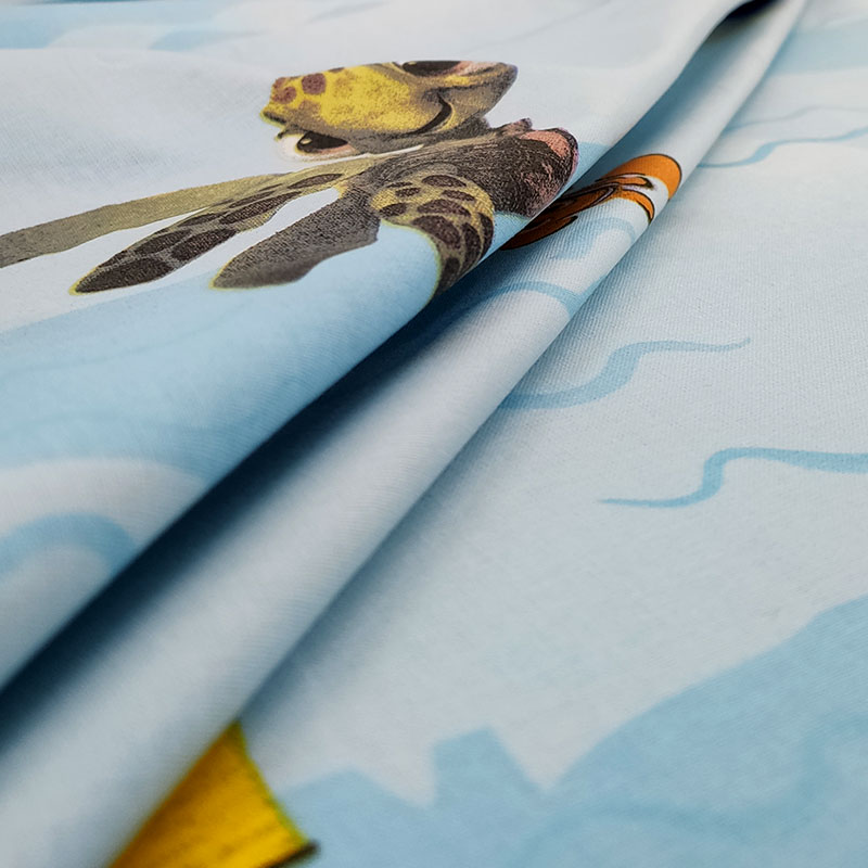 Tessuto Cotone Disney Nemo Sfondo Azzurro