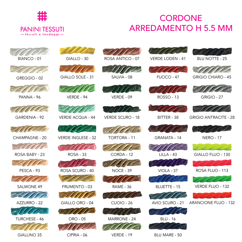 CORDONE ARREDAMENTO 5.5 MM
