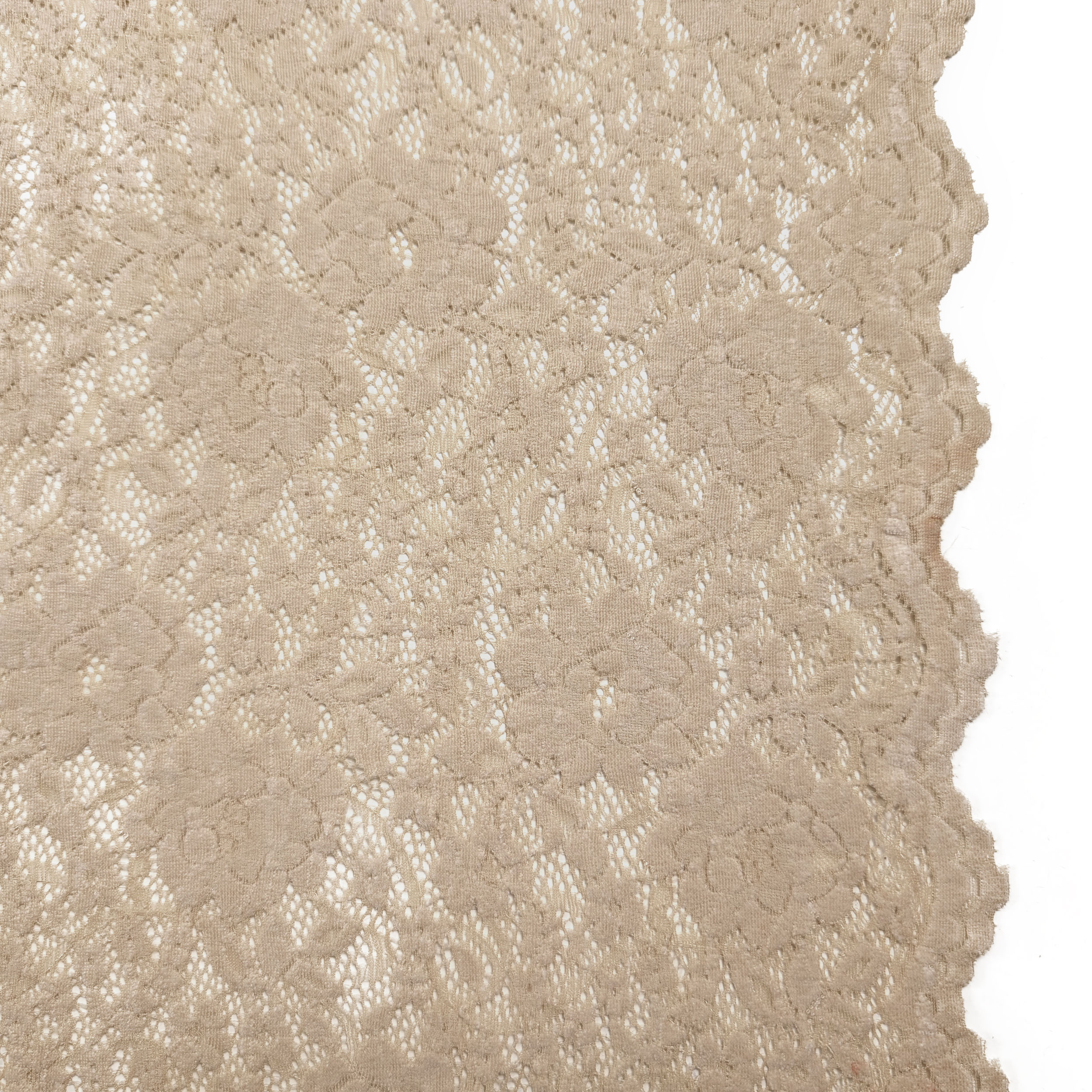 Pizzo Inserto Rose Velluto Beige Image