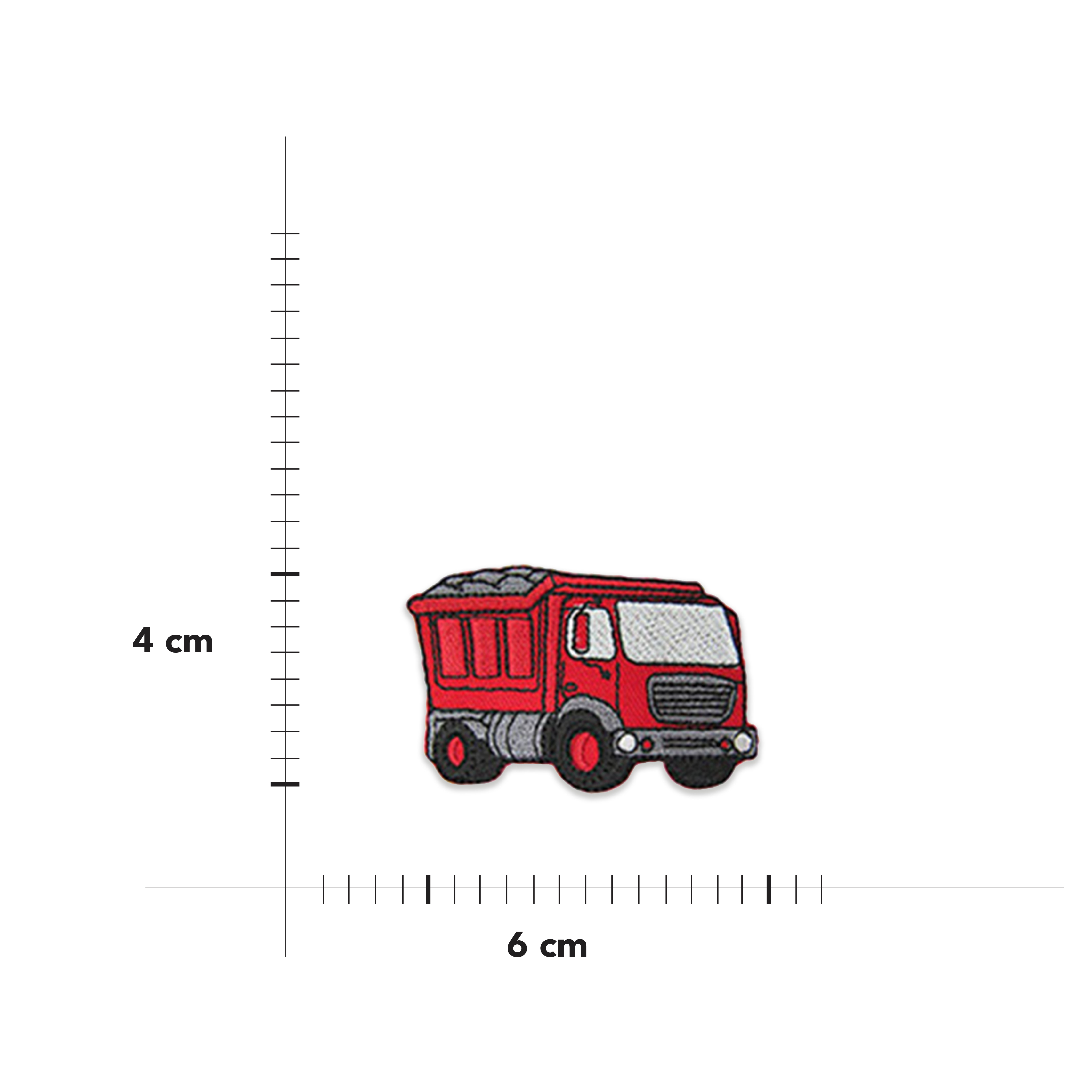 Applicazione Termoadesiva Camion Rosso Image