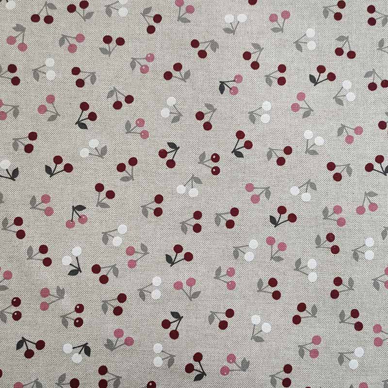 Tessuto cotone arredo ciliegie
