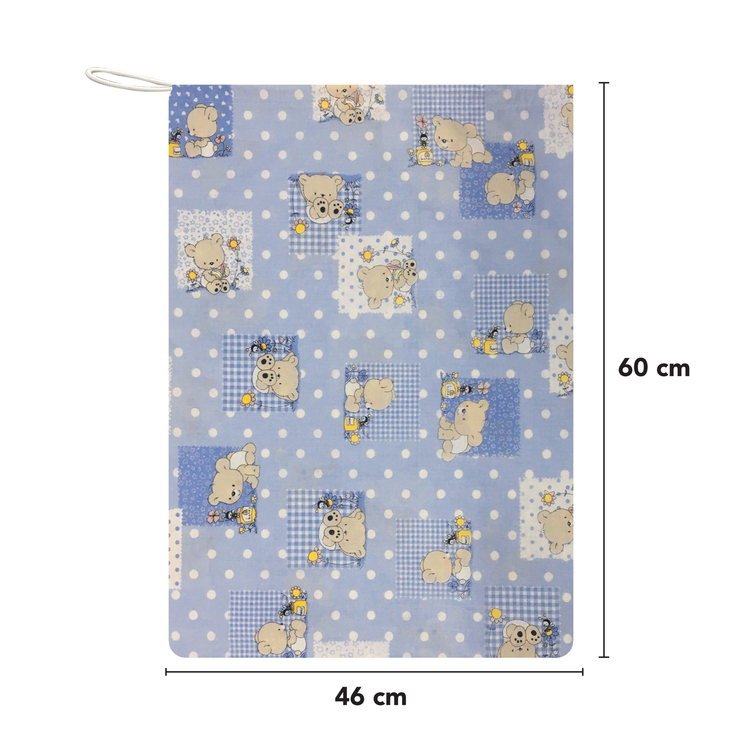 Sacchetto Asilo Orsetti e Api Azzurro Image