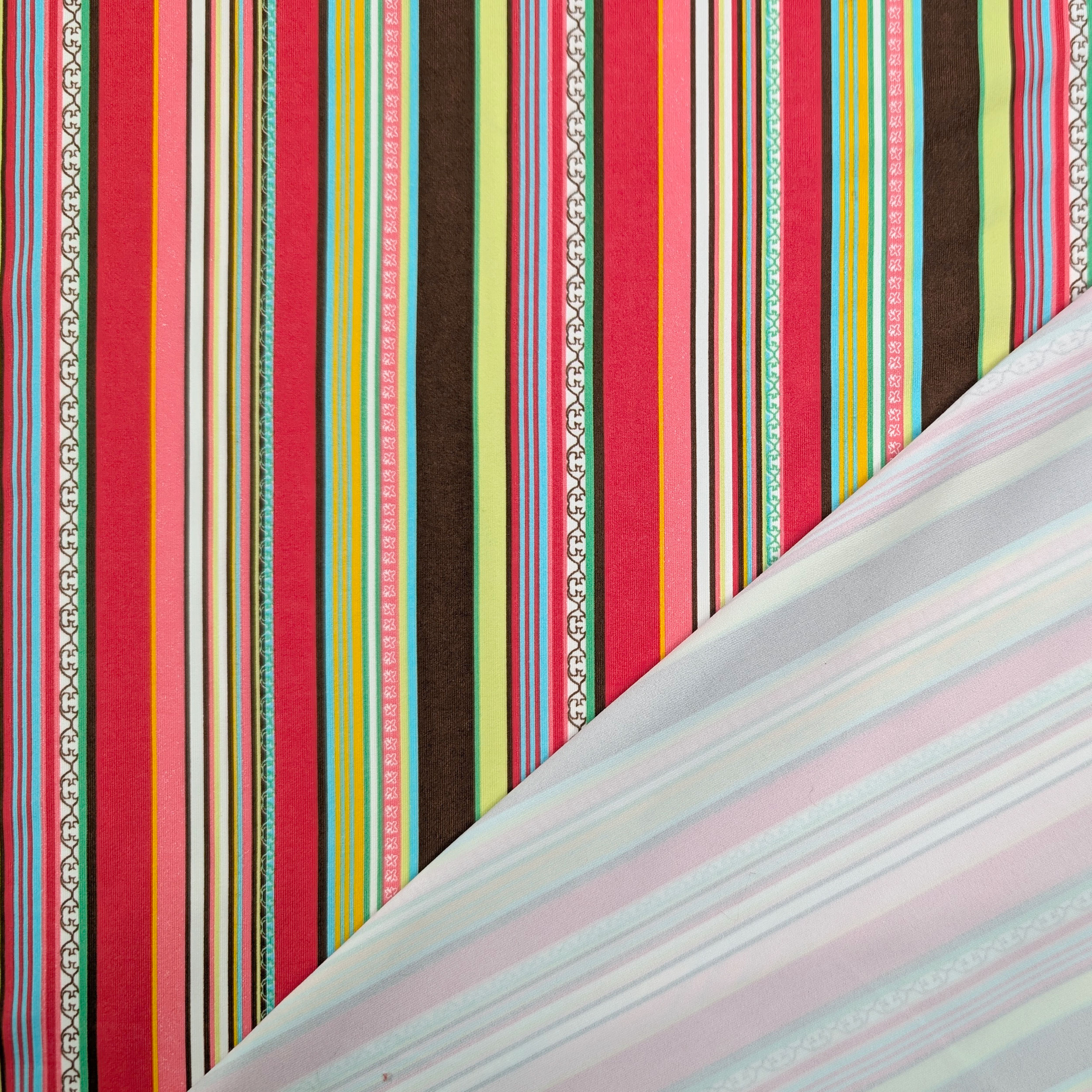 Maglina Bielastica Righe Multicolor Image