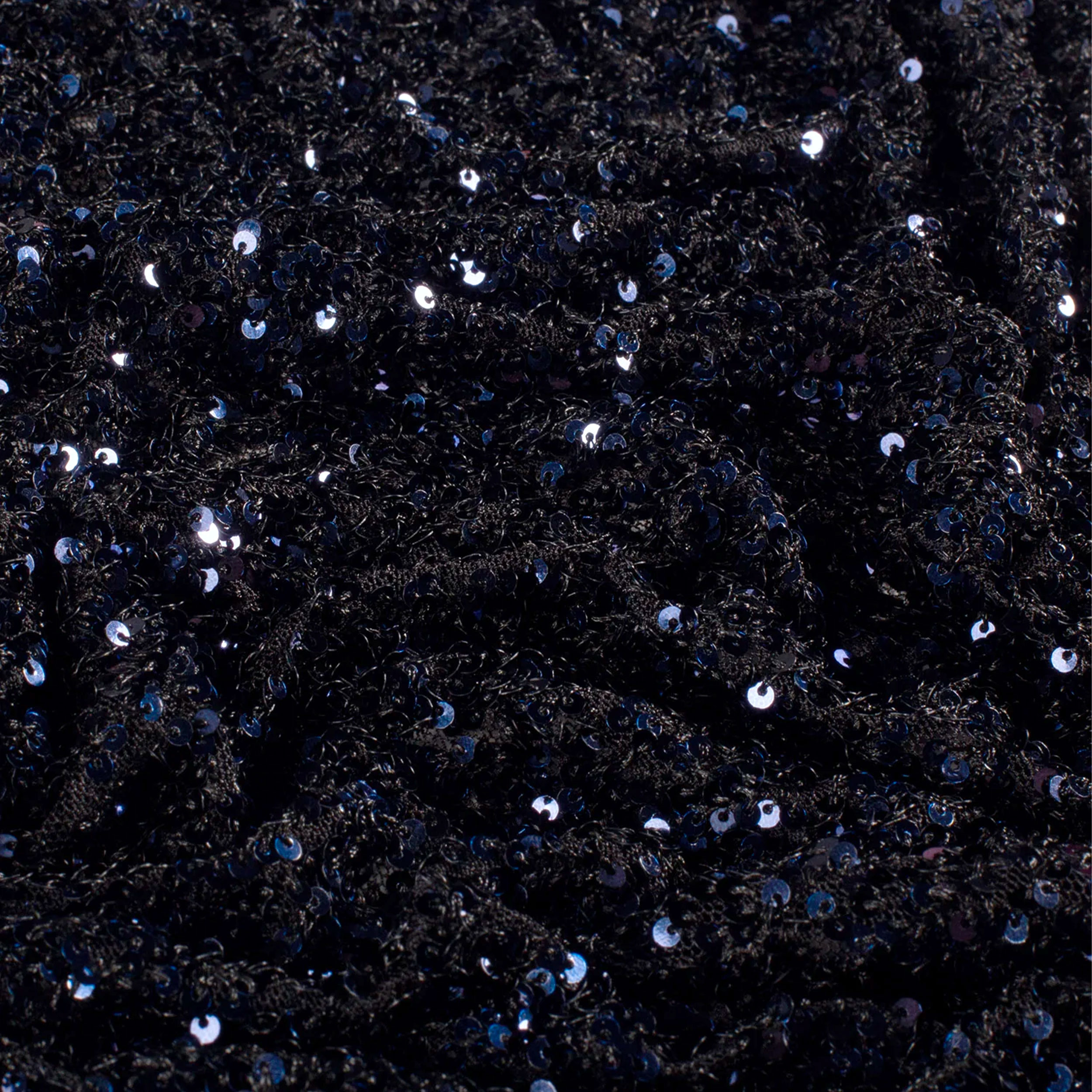 Paillettes su Tulle Elasticizzato Blu Image