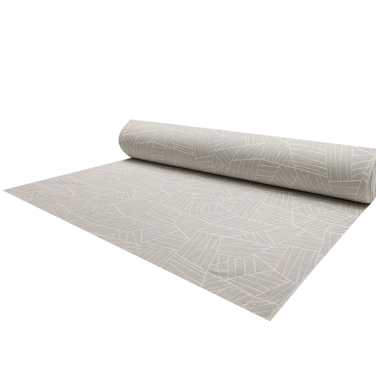 Jacquard Geometria Astratta Grigio H 280 cm Image
