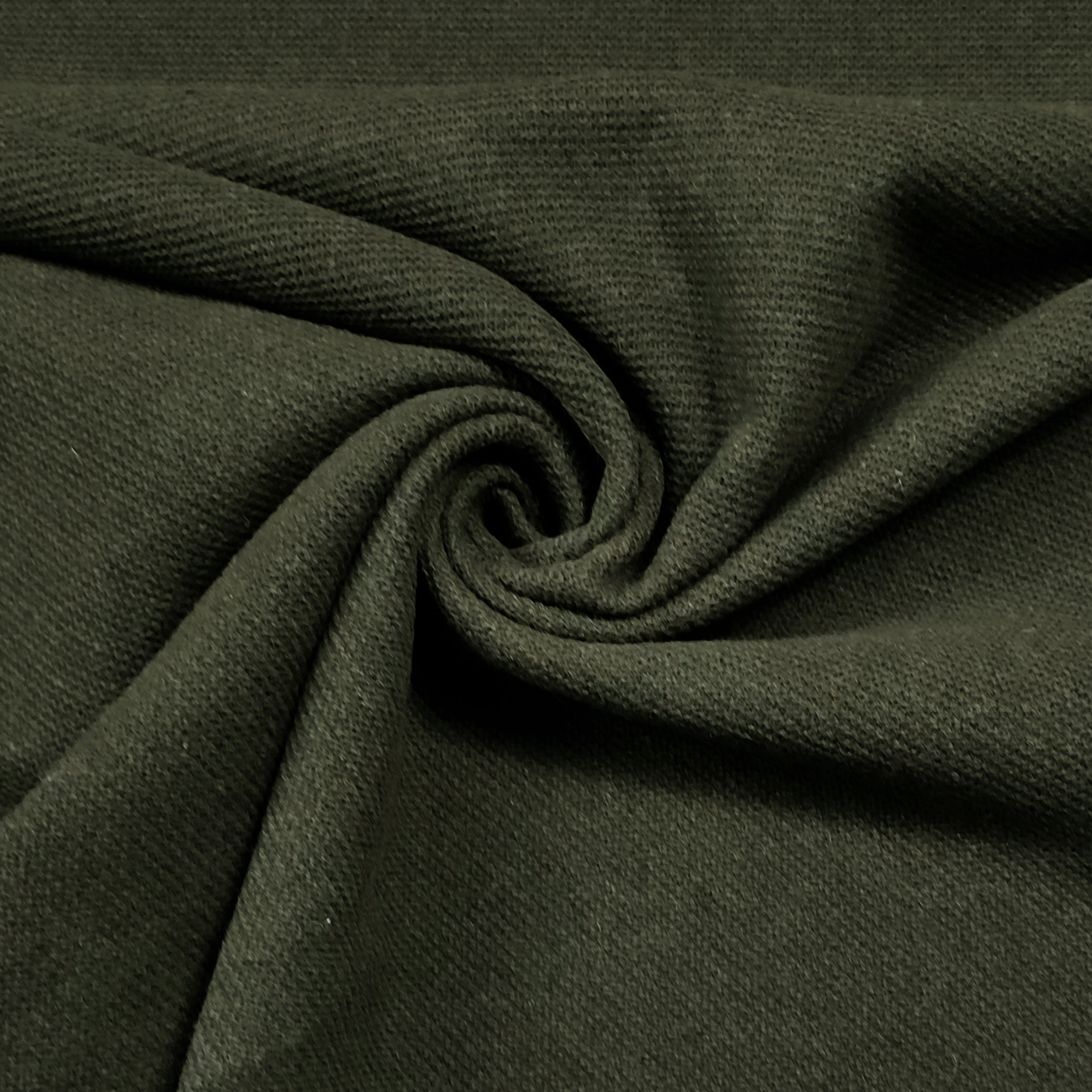 Neoprene Double Punto Maglia Lana Militare e Nero