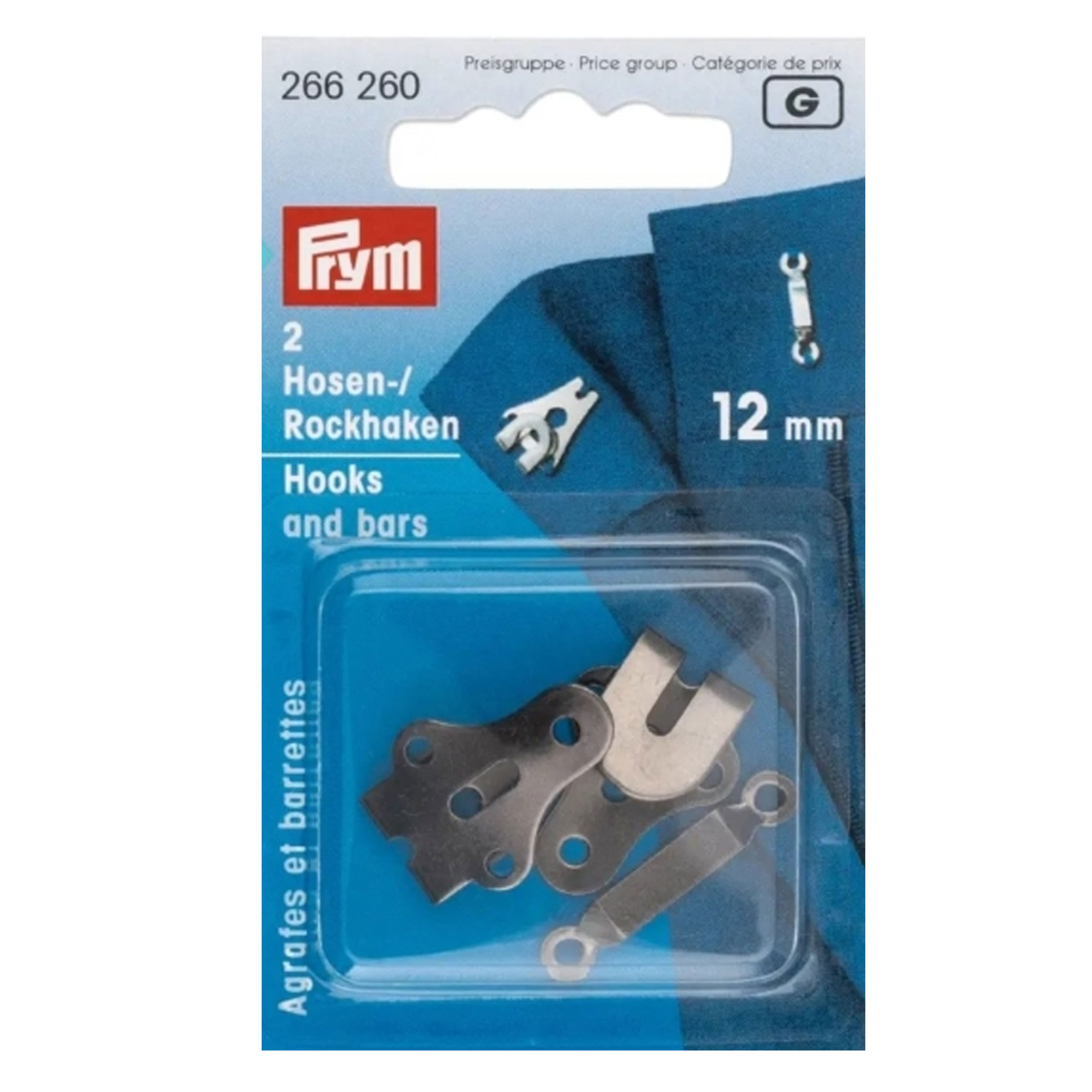 Ganci e Spranghette Prym Nero 12 mm