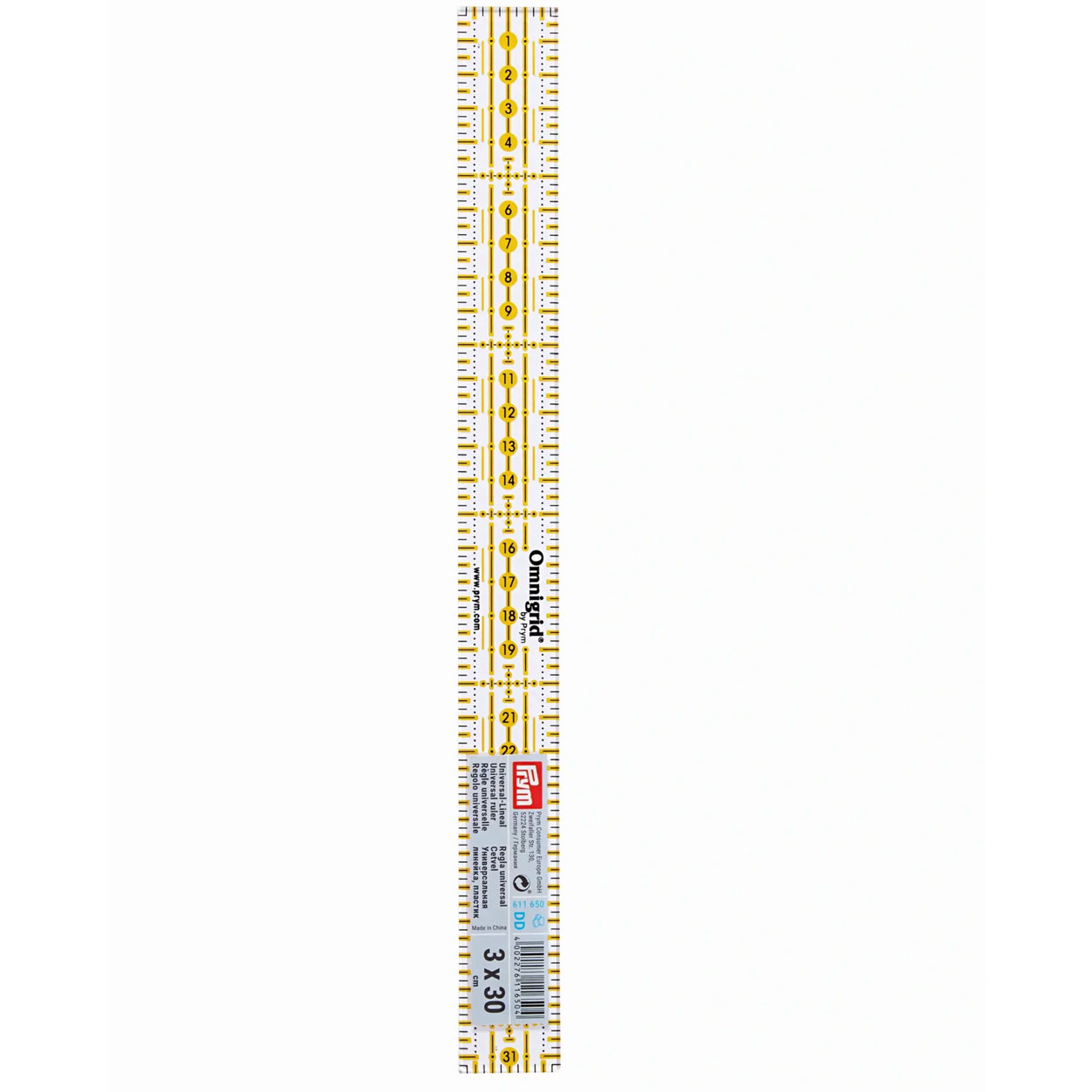 Righello Universale 3 x 30 cm Prym