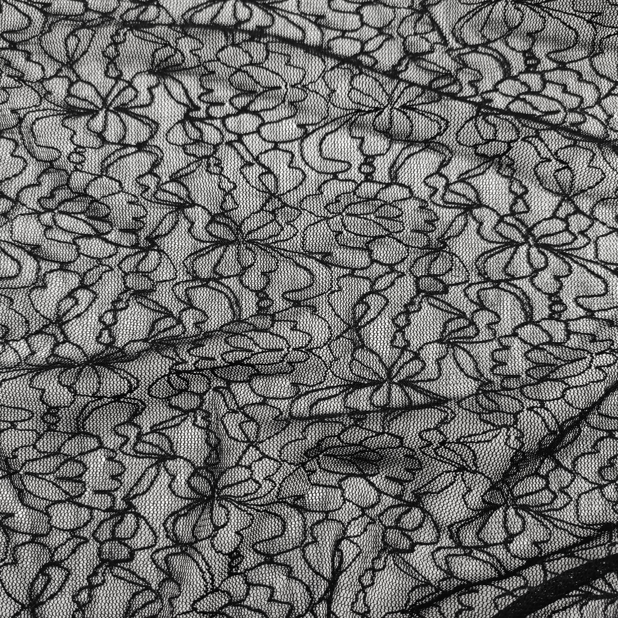 Pizzo Elastico con Fiori Image