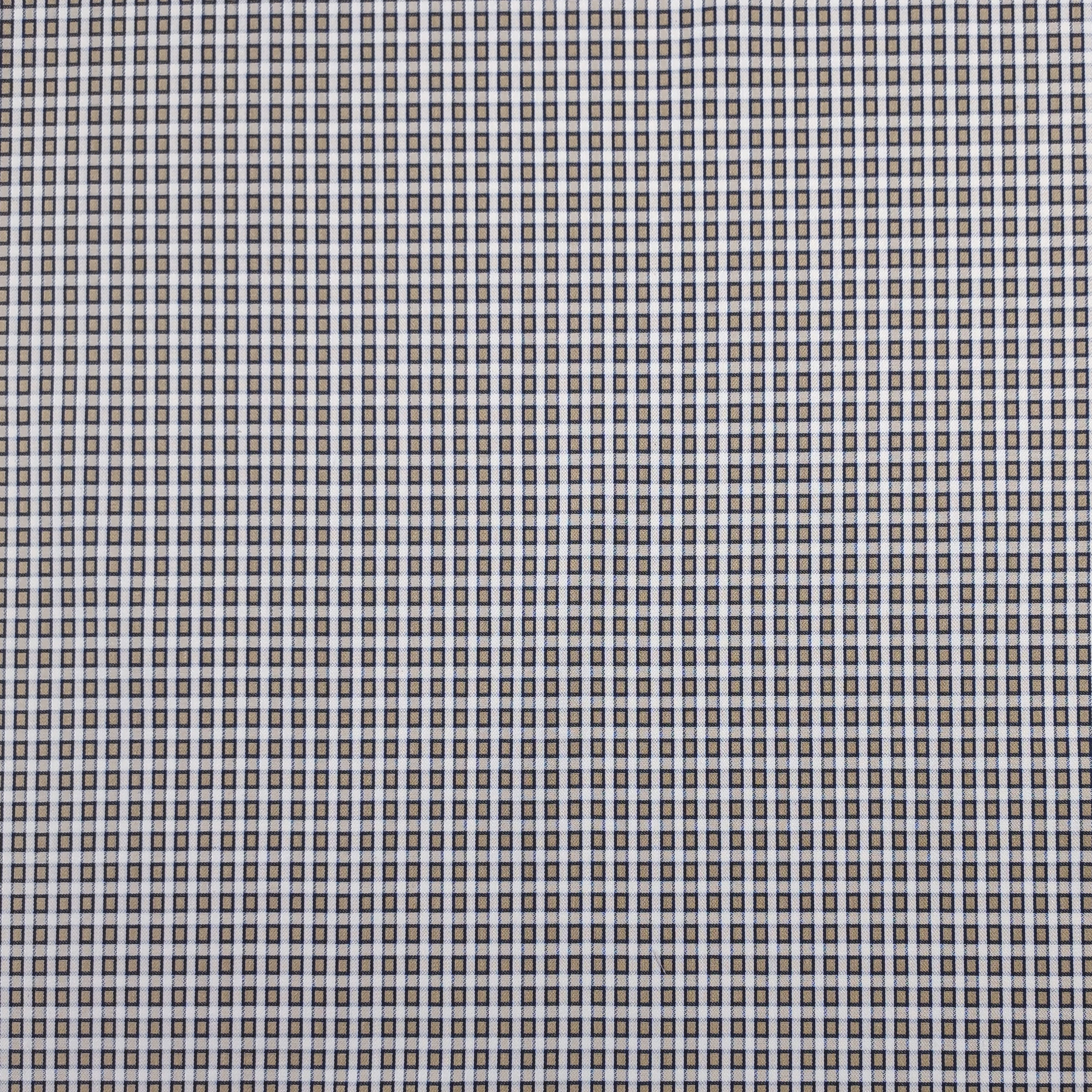 Tessuto Elasticizzato Quadretto Beige