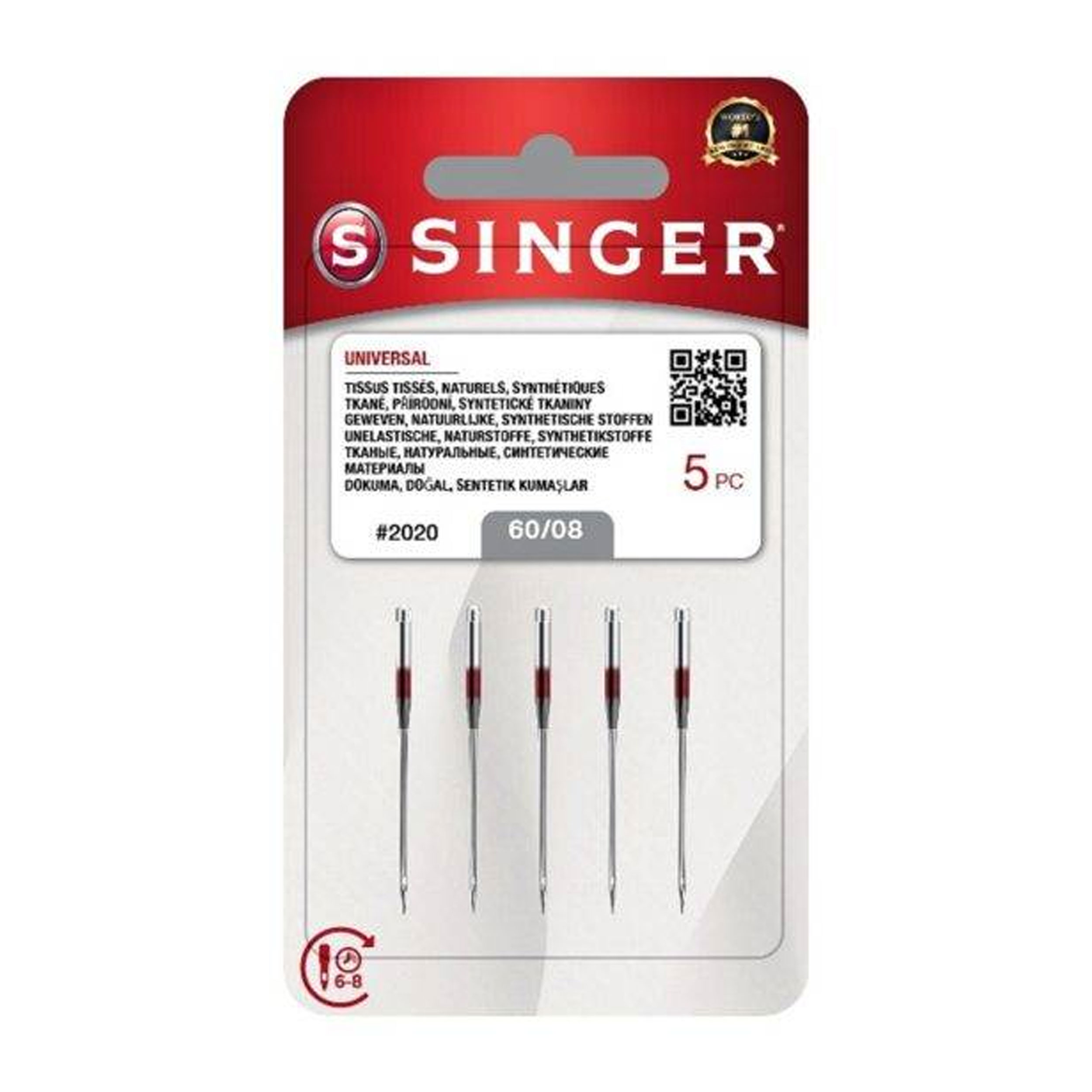Aghi Singer per Lana e Fibre Naturali 60/08 Image
