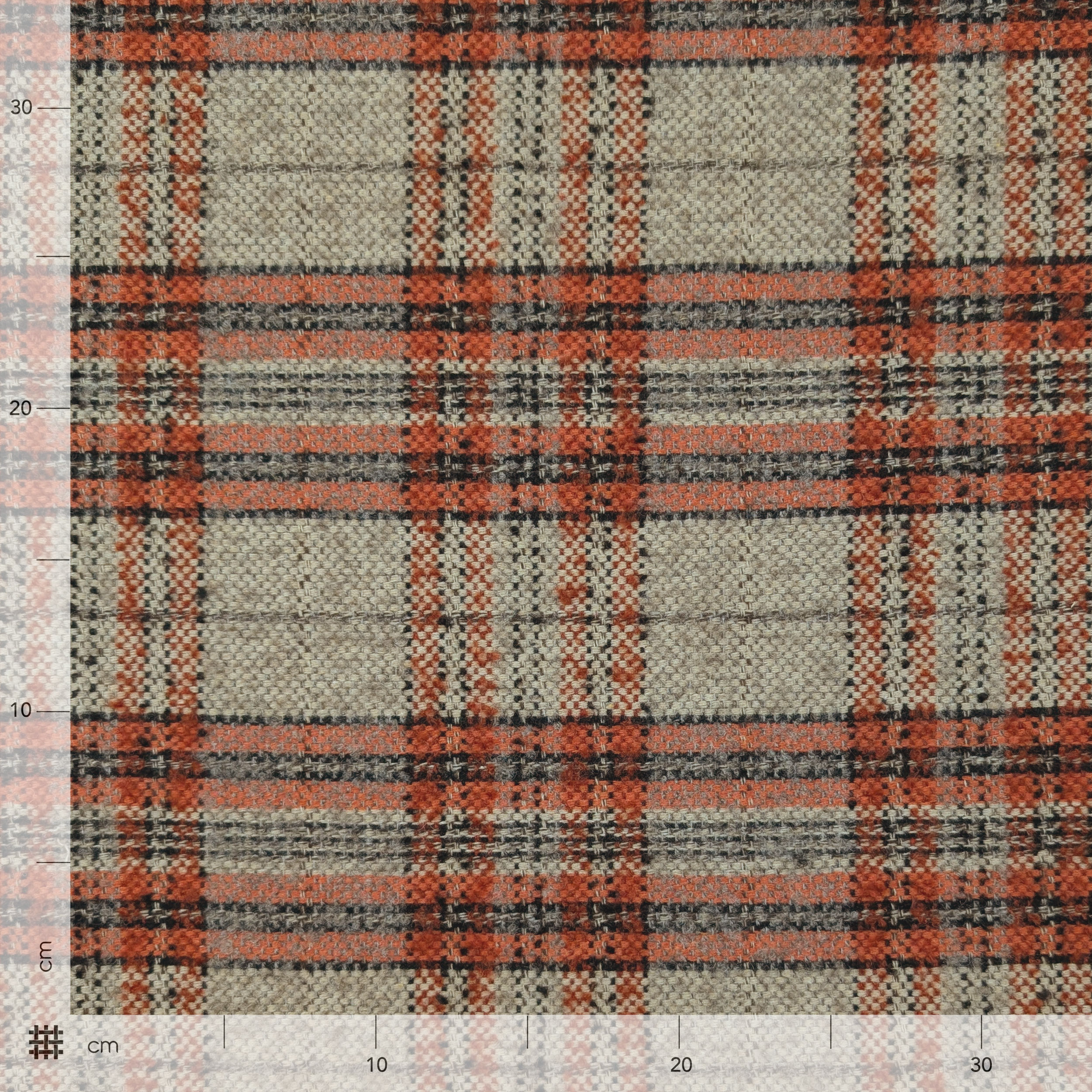Cappotto Tartan Toni Caldi Beige Image