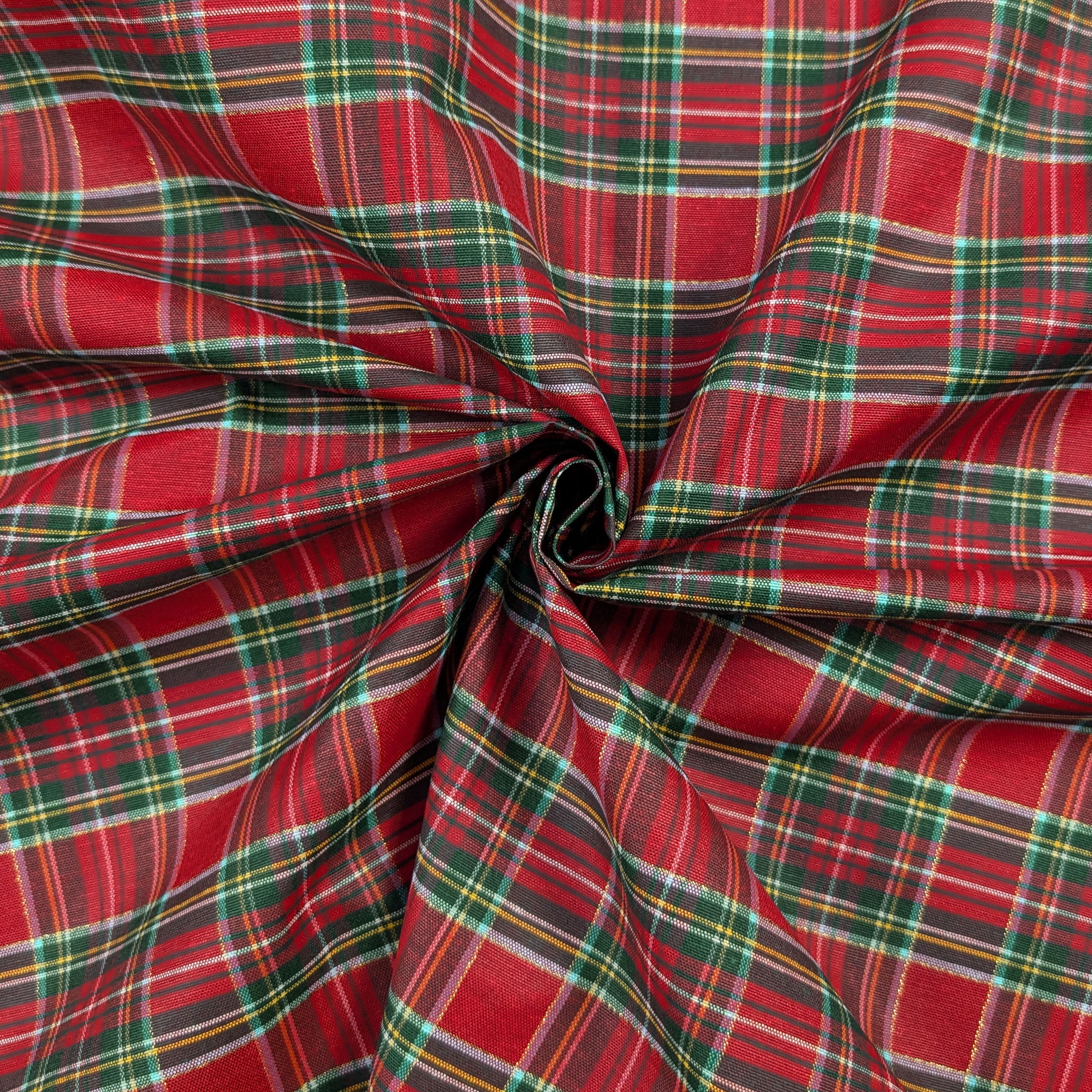 Tessuto per Tovaglia Resinata Scozzese Lurex Image
