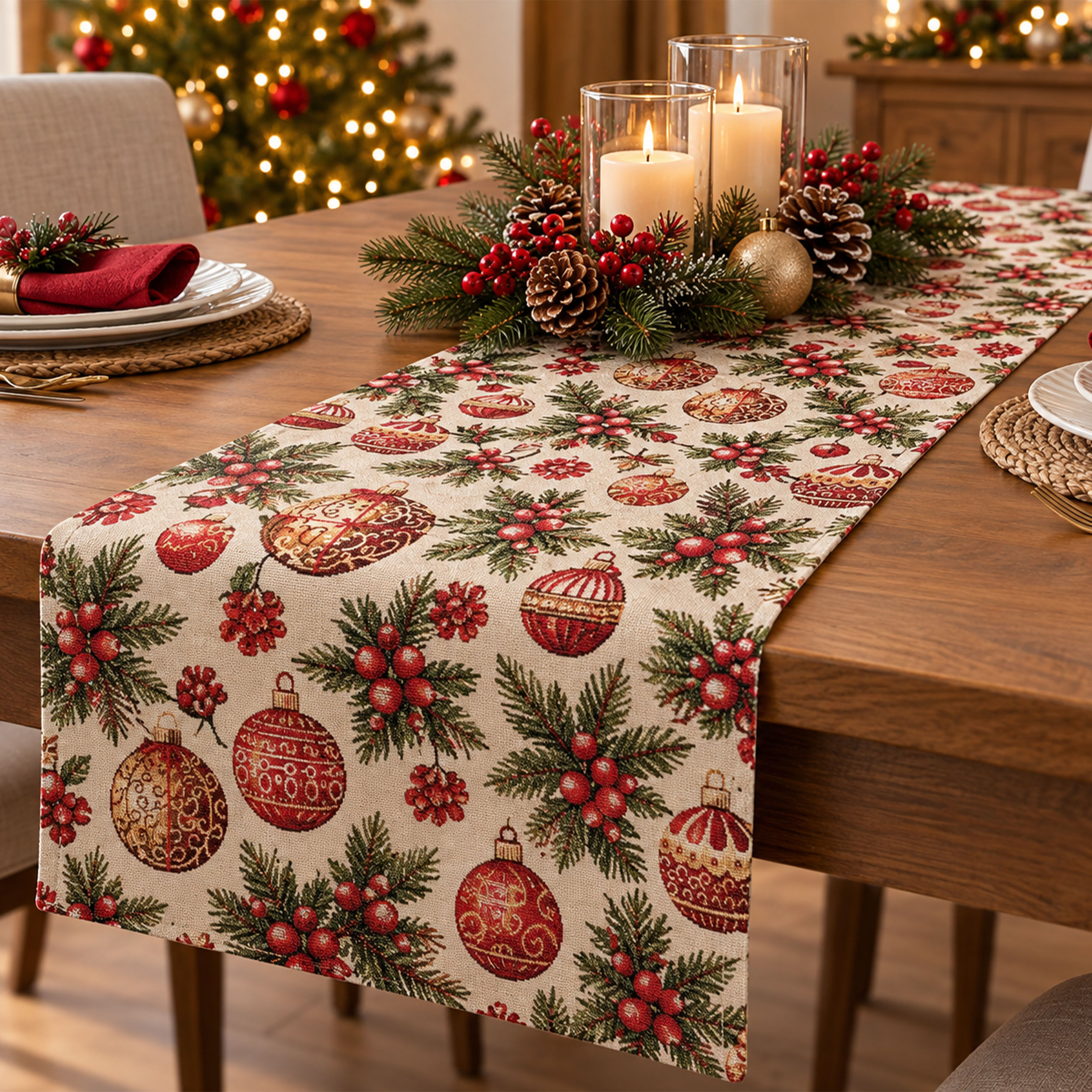Gobelin Palline di Natale Lurex Image