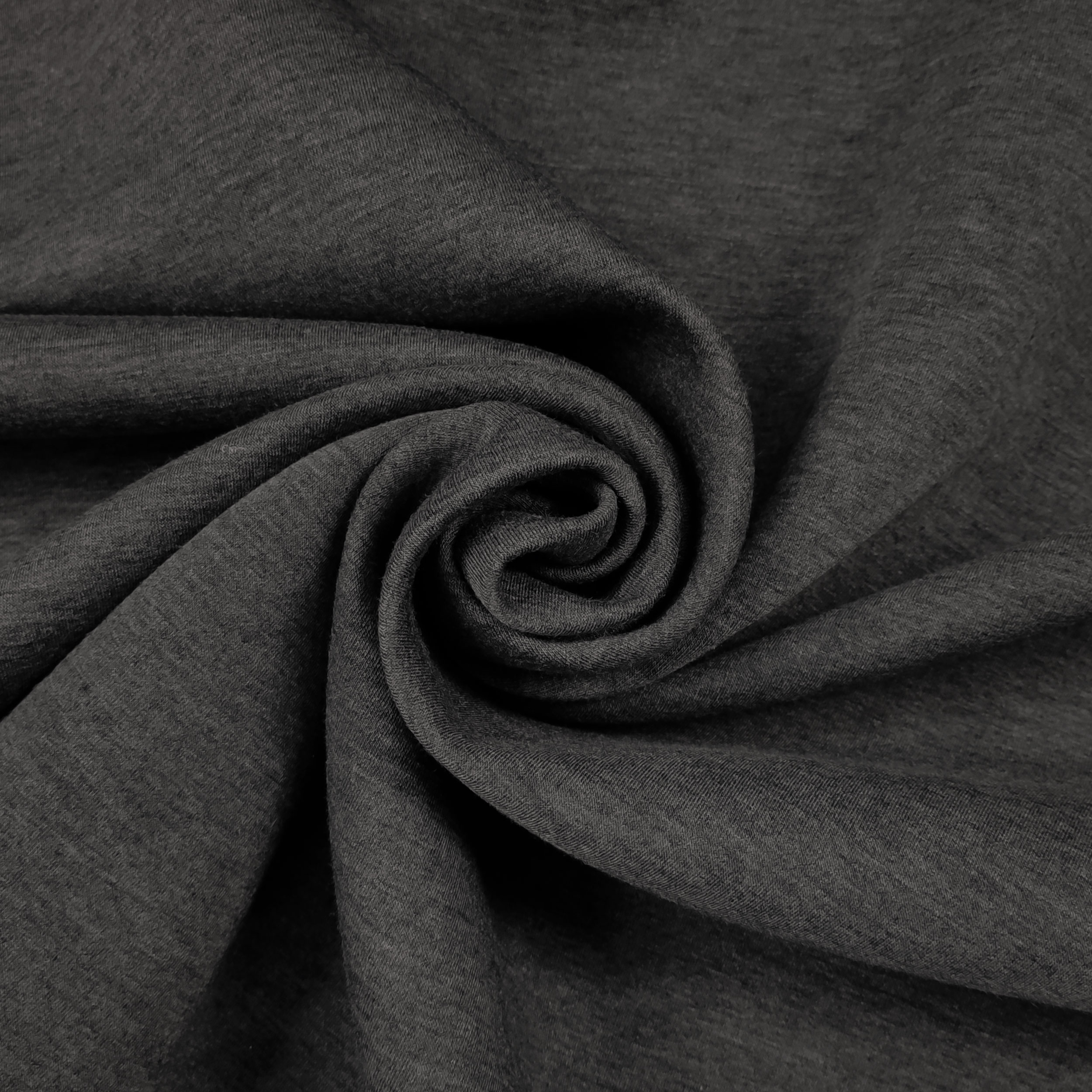 Neoprene Double Grigio Melange e Tinta Unita Blu