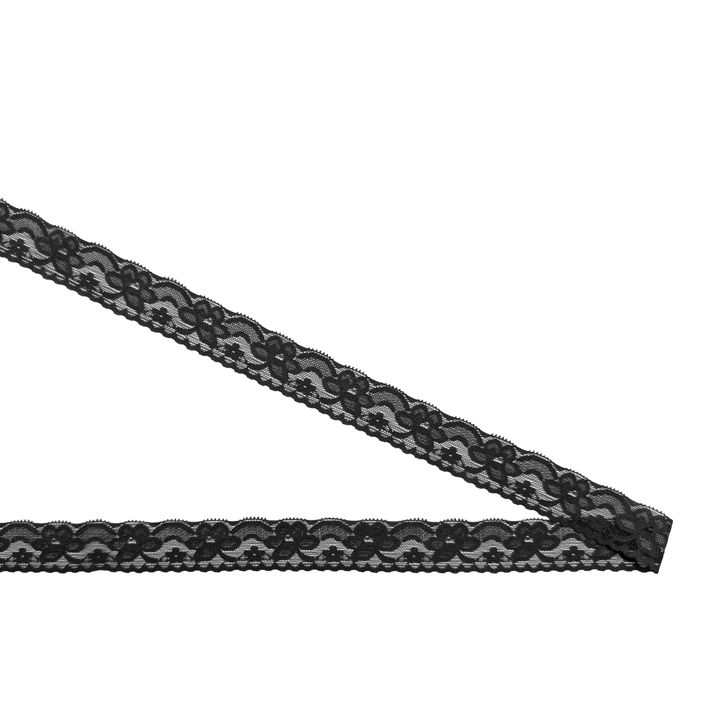 Pizzo Basso Elastico con Fiori Image