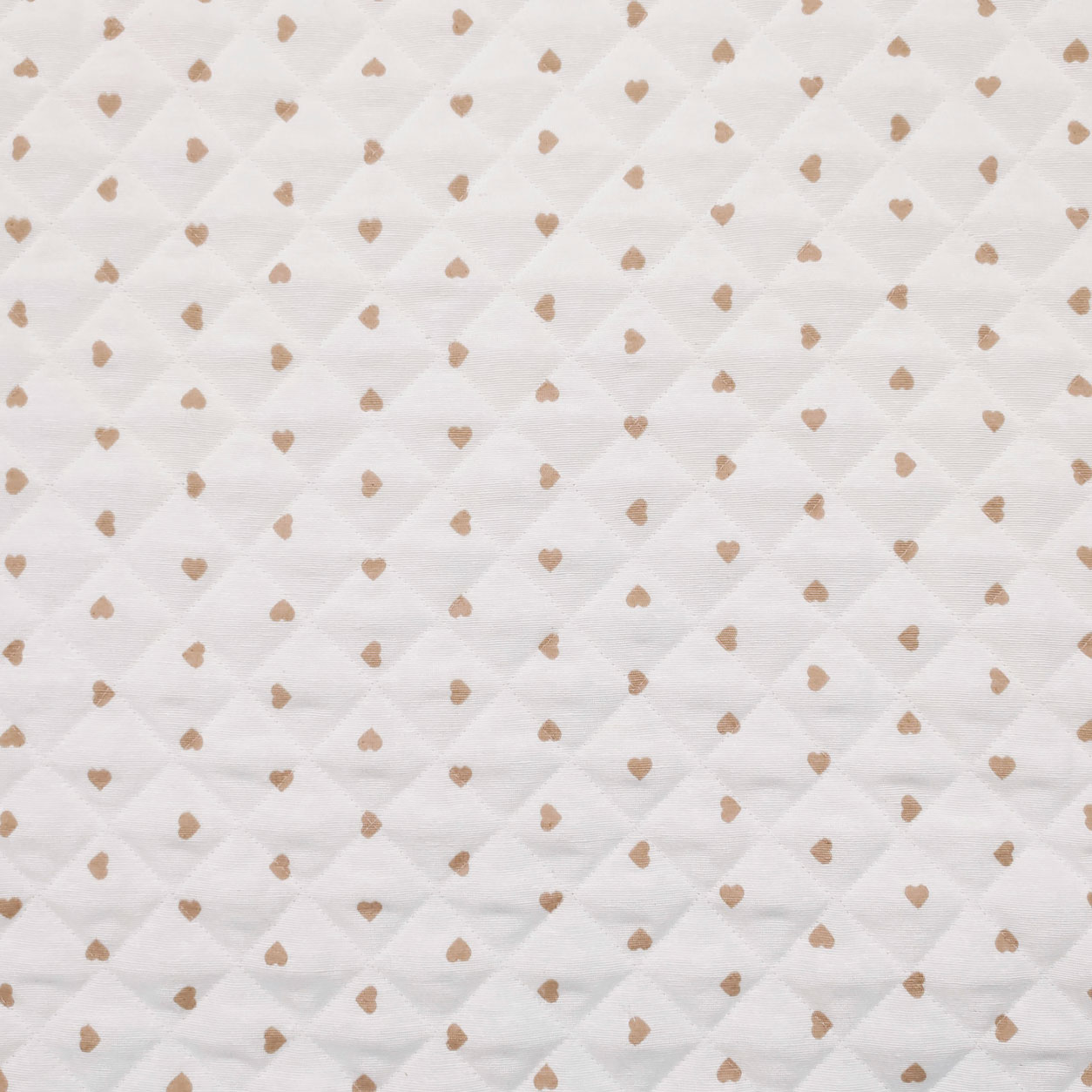 Stoffa trapuntata al metro cuoricini beige (1)