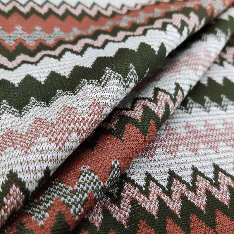 Punto Milano Alta Moda Jacquard Moro e Beige