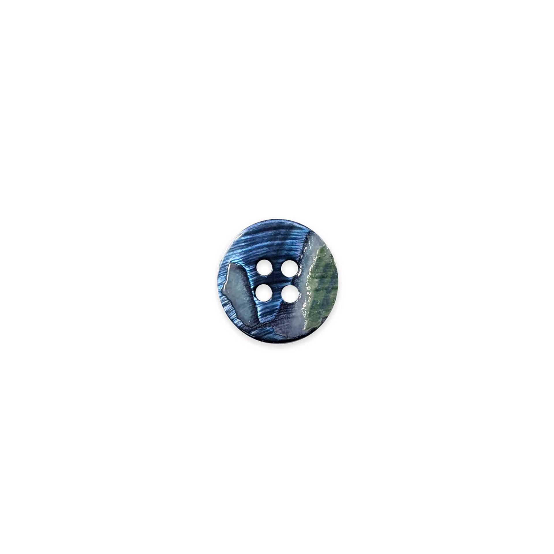 Bottone Madreperla 4 Fori Blu Lin 24 Image