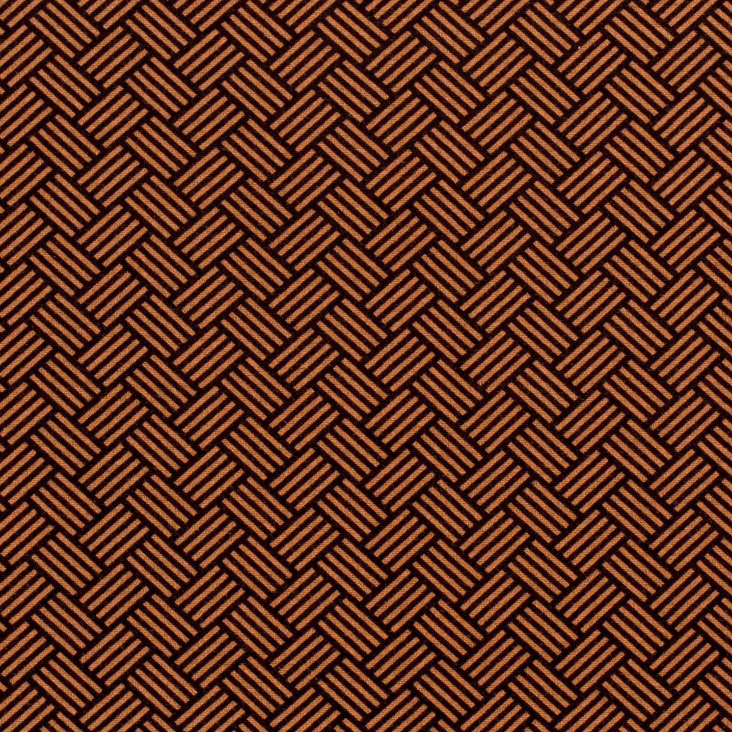 Punto Milano Misto Viscosa Geometria Arancio e Nero