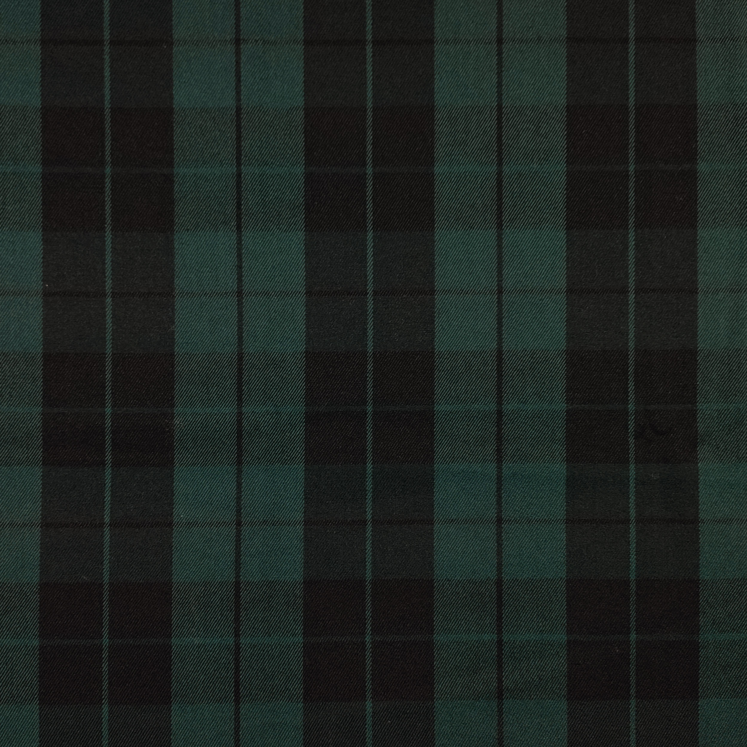 Tessuto Tartan Quadri Verdi e Neri Image