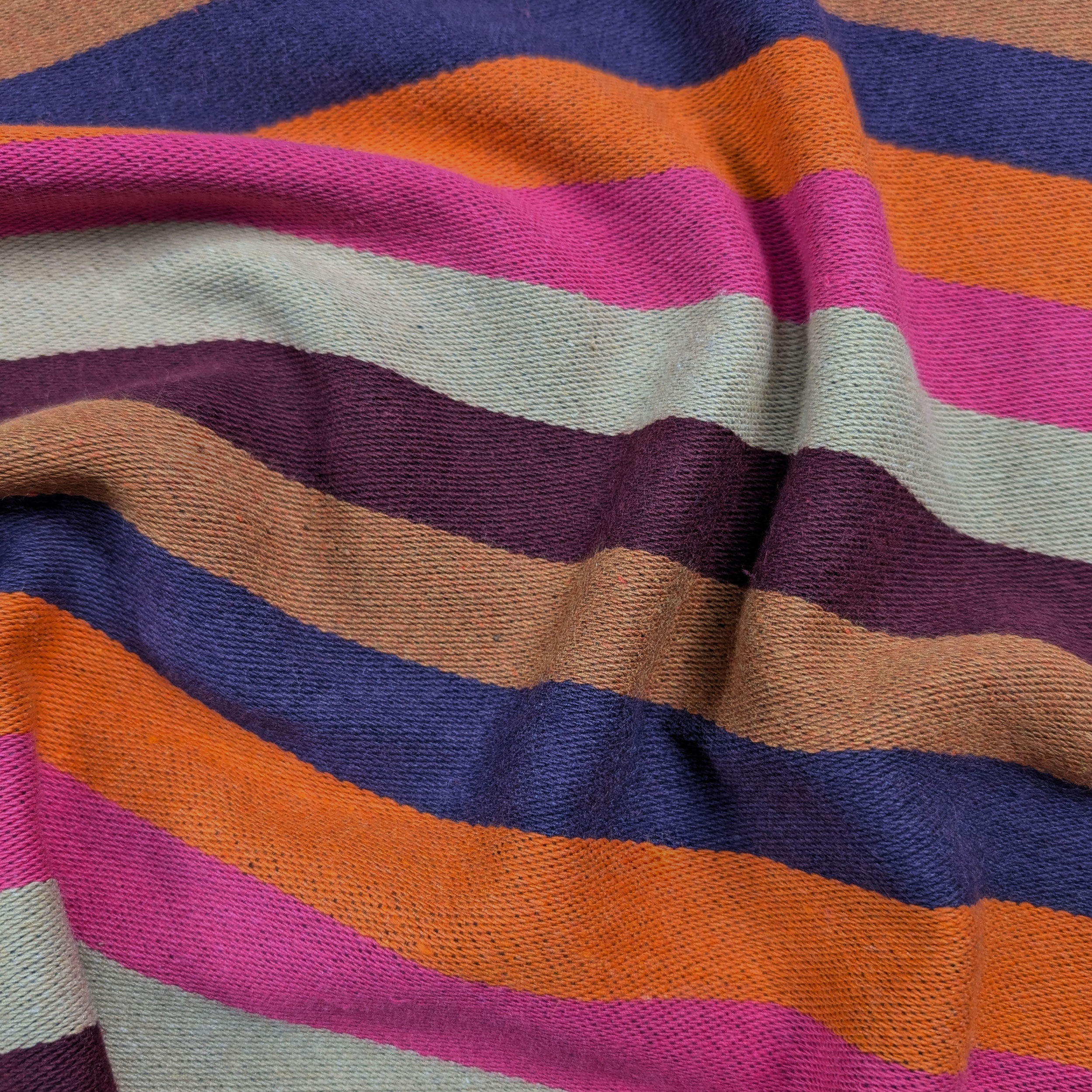 Tessuto Cotone Righe Colorate Image