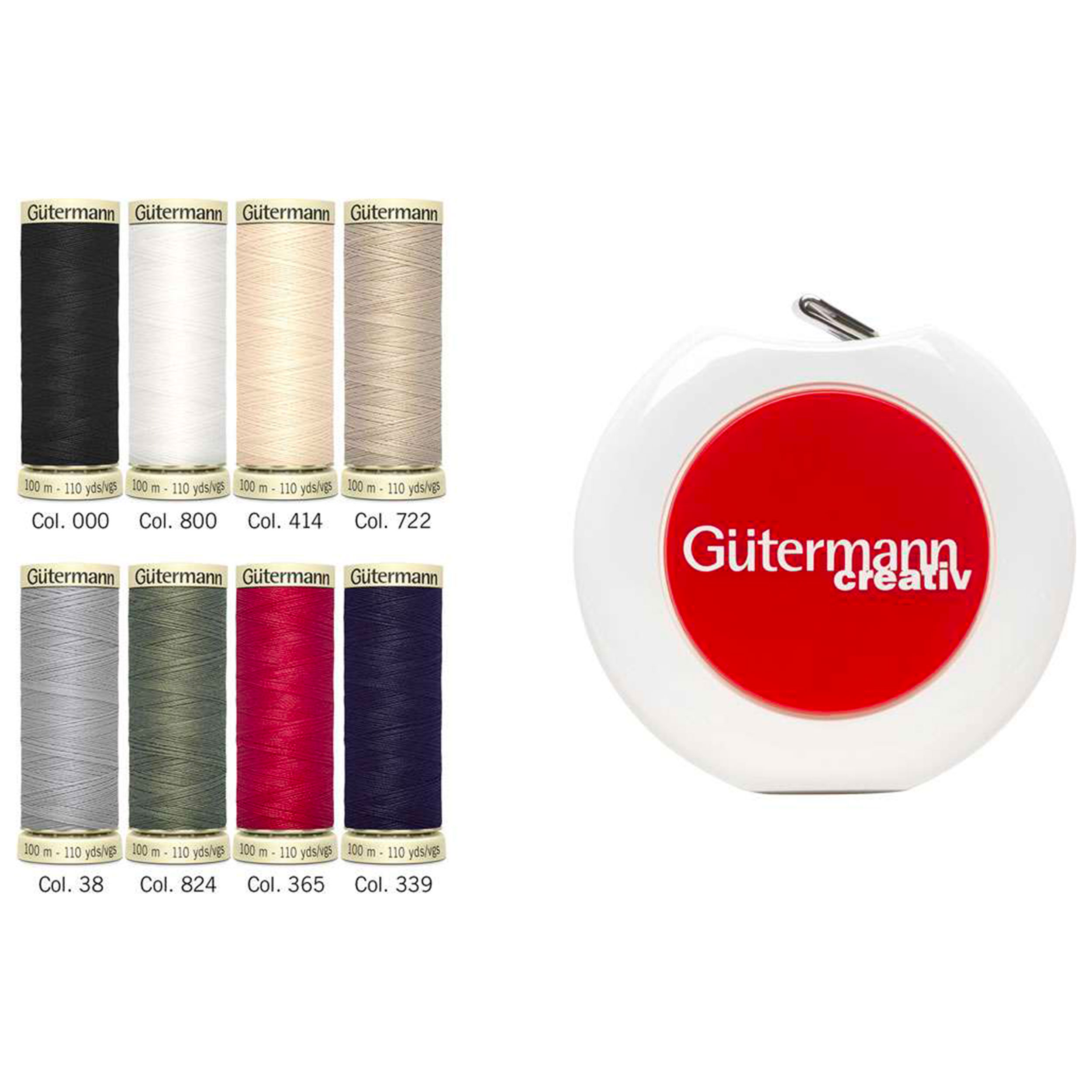 Gutermann Cucitutto 8 Bobine 100 m con Metro a Nastro
