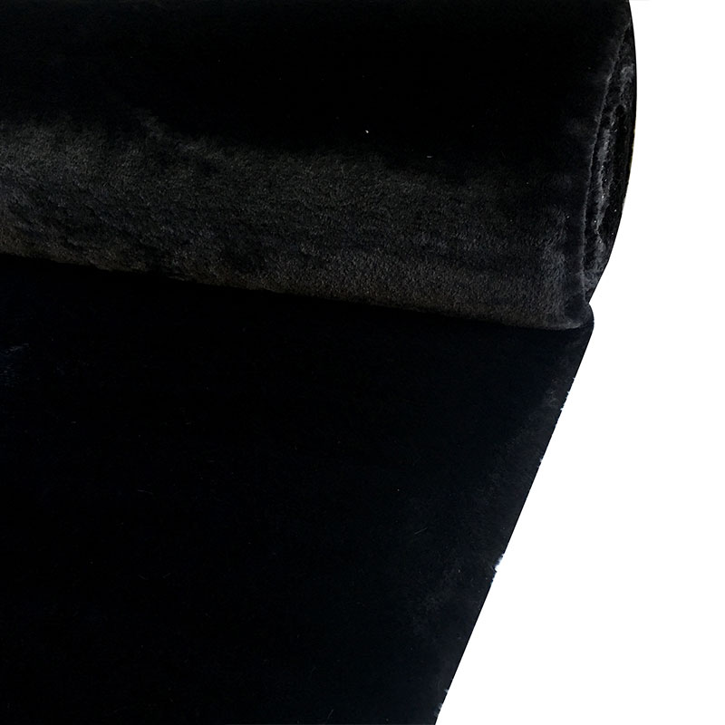 Tessuto Pelliccia Sintetica Nera BENECREAT: Quadrato 40x40 Cm, Morbido Peluche In Poliestere, Spessore 1.5 Mm, Per Cucito, Cuscini, Tappeti E Costumi